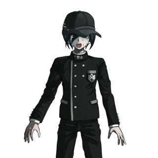😭 Shuichi Saihara Danganronpa V3: Killing Harmony аниме, видеоигра, danganronpa, shuichi saihara, персонаж, плачет, школьная форма telegram sticker