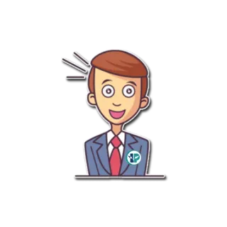 😀 kreskówka, postać, mężczyzna, naklejka, ilustracja telegram sticker