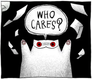 Gloomy Cat whatsapp stickers