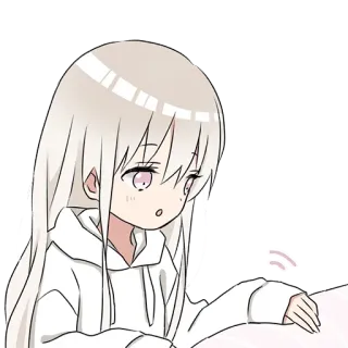 😕 Anime, Gadis, Lucu, Kawaii, Manga telegram sticker