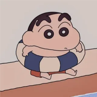 ❤ Shin-chan Crayon Shin-chan ชินจัง, เครยอนชินจัง, อนิเมะ, การ์ตูน, ห่วงยาง, เด็ก telegram sticker
