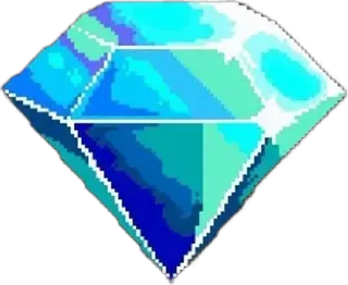 🌟 diamond, gem, precious stone, blue, crystal telegram sticker