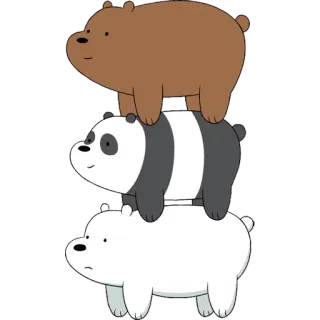 WeBareBears whatsapp stickers
