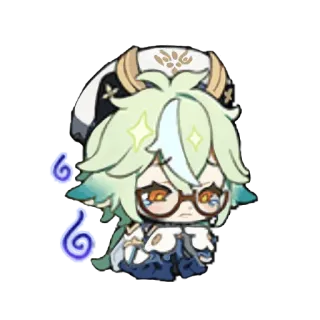 🌾 Sucrose Genshin Impact Anime, Spiel, Kawaii, Wissenschaftler, Süß, Chibi telegram sticker