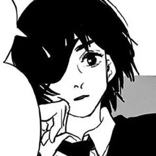 🌟 Himeno Chainsaw Man anime, manga, woman, character, black hair telegram sticker