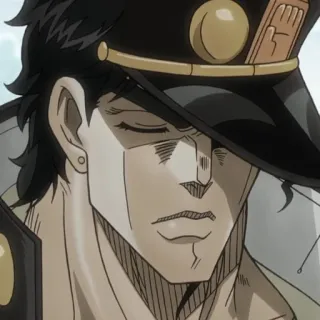 😴 Jotaro Kujo JoJo's Bizarre Adventure Anime, Manga, Jojo's Bizarre Adventure, Jotaro, Charakter, Anime Charakter telegram sticker