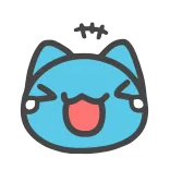 😂 cartoon, cat, happy, cute whatsapp sticker