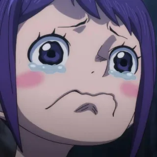 🥺 аниме, плачет, грустно, девушка, слезы, мультфильм telegram sticker