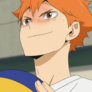 ☀️ Hinata Shoyo Haikyuu!! anime, haikyuu, hinata shoyo, volleyball telegram sticker