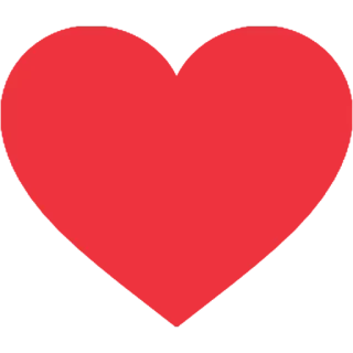 😍 corazón, amor, rojo, símbolo, afecto whatsapp sticker