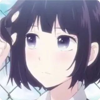 🤔 Anime, Fille, Personnage, Portrait telegram sticker