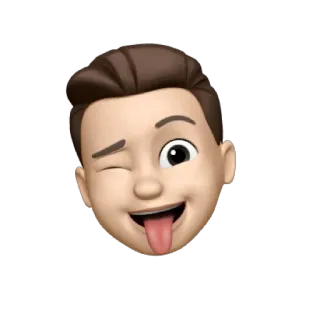 😜 emoji, face, tongue, wink, expression telegram sticker