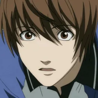 ⚖ Light Yagami Death Note Anime, Manga, Sérieux, Personnage telegram sticker