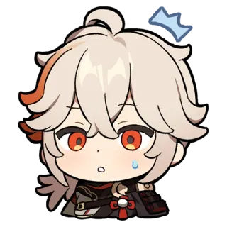 😯 Kaedehara Kazuha Genshin Impact Anime, Chibi, Kawaii, Genshin Impact, Kazuha, Kaedehara Kazuha telegram sticker