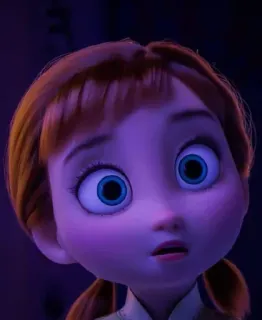 🧏‍♀ Anna Frozen Anna, Frozen, Disney, Desenho animado, Animação telegram sticker