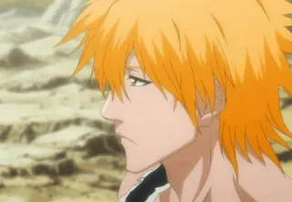 😕 Ichigo Kurosaki Bleach anime, manga, Ichigo, Bleach, character, orange hair telegram sticker