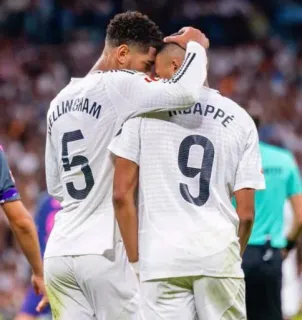 💋 Jude Bellingham, Kylian Mbappe Real Madrid BELLINGHAM 5 MBAPPE 9 telegram sticker