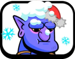 ☹️ мультфильм, гоблин, рождество, шапка, зима, снежинка telegram sticker
