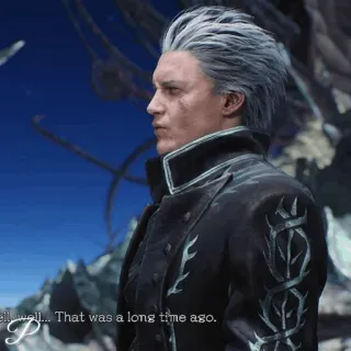 🗡 Vergil Devil May Cry Well, well... That was a long time ago. vergil, devil may cry, long time ago, character, video game telegram sticker