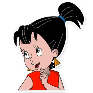 🙄 desenho animado, mulher, menina, sorrindo, fofo telegram sticker