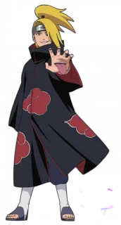😛 Deidara Naruto アニメ, 忍者, 雲, アート, マンガ telegram sticker