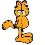 😒 Garfield garfield, gato, desenho animado, quadrinhos telegram sticker