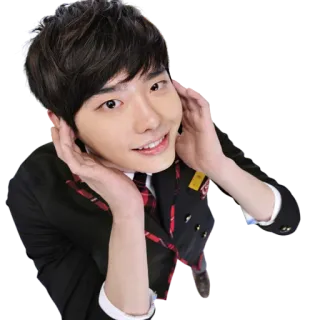 😅 Lee Jong-suk acteur, coréen, homme, célébrité, sourire telegram sticker