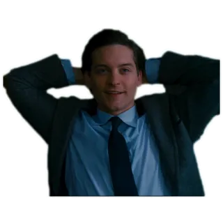 😎 personne, costume, détente, cravate, homme telegram sticker