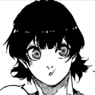 😗 anime, manga, black hair, boy, portrait whatsapp sticker