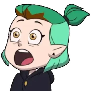😱 Amity Blight The Owl House Amity Blight, The Owl House, Disney, animated, cartoon, witch, fanart telegram sticker