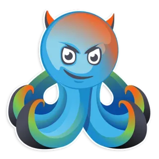 😡 Kreskówka, Potwór, Diabeł, Zło, Potwór z kreskówki, Demon, Postać telegram sticker