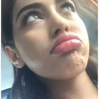 🍥 vrouw, gezicht, selfie, meisje, lippen, ogen telegram sticker