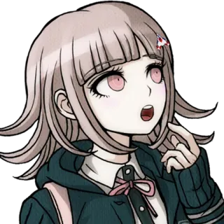 🤔 Chiaki Nanami Danganronpa Anime, Chiaki, Nanami, Game thủ, Dễ thương, Cô gái telegram sticker