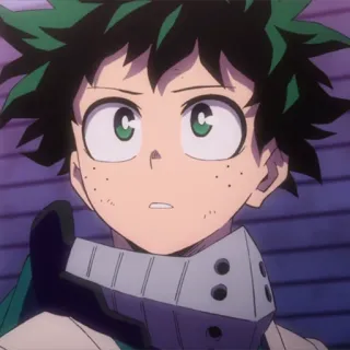 🥦 Izuku Midoriya My Hero Academia anime, My Hero Academia, Izuku Midoriya, Deku, character, manga, hero telegram sticker