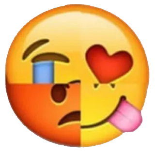 😡 Эмодзи, Смайлик, Грустный, Счастливый, Любовь, Язык whatsapp sticker
