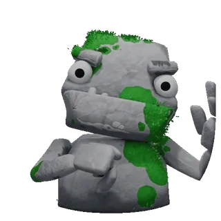 😡 monstruo, dibujos animados, pegatina, personaje, gesto obsceno whatsapp sticker