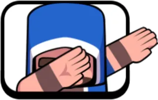 😮 Dab, Mage, Clash Royale, Bleu telegram sticker