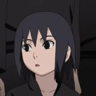 😯 Itachi Uchiha Naruto アニメ, マンガ, 忍者, うちは, イタチ, キャラクター, 日本のアニメ telegram sticker