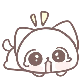 😥 gato, fofo, animal, gatinho, desenho animado telegram sticker
