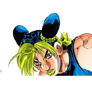 😶 Jolyne Cujoh JoJo's Bizarre Adventure anime, jojo's bizarre adventure, jolyne cujoh, stone ocean, manga telegram sticker