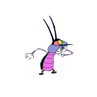 😗 Oggy Oggy and the Cockroaches oggy, oggy et les cafards, dessin animé, personnage, drôle telegram sticker