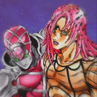 🐸 Diavolo JoJo's Bizarre Adventure Anime, Manga, Charakter, Bösewicht, Stand telegram sticker