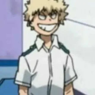 😁 Katsuki Bakugo My Hero Academia Anime, My Hero Academia, Bakugo, Katsuki Bakugo, Charakter, Manga telegram sticker