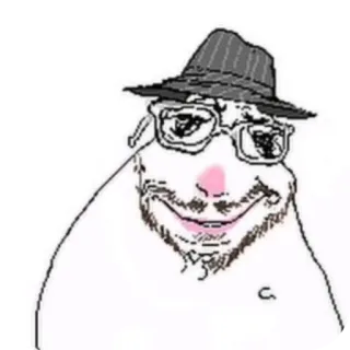 🎩 Wojak Meme telegram sticker
