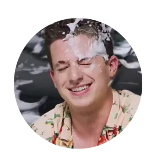 😌 Charlie Puth singer, music, pop, cream, funny, celebrity telegram sticker