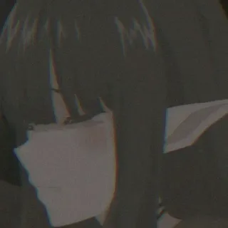😭 anime, chica, pelo oscuro, triste, manga telegram sticker