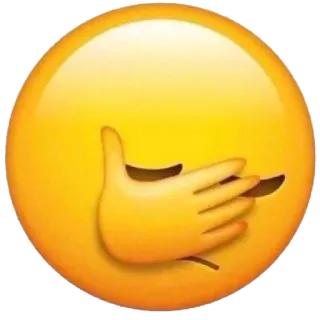 😔 อิโมจิ, เอามือกุมหน้า, ผิดหวัง, ความล้มเหลว, ท่าทาง telegram sticker