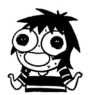 😓 Desenho animado, Confuso/a, Dar de ombros, Mulher, Ilustração, Meme whatsapp sticker
