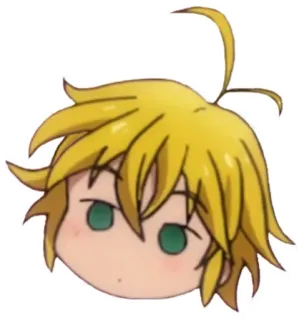 😶 Meliodas The Seven Deadly Sins Anime, Sticker, Personnage, Meliodas, Seven Deadly Sins telegram sticker