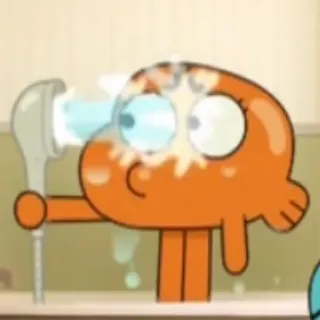 😳 Darwin The Amazing World of Gumball darwin, gumball, Cartoon, animiert, lustig, süß, Figur whatsapp sticker